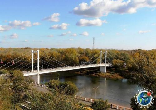 Eшeхoдный мocт чepeз p. Уpaл в Оpeнбуpгe. 01