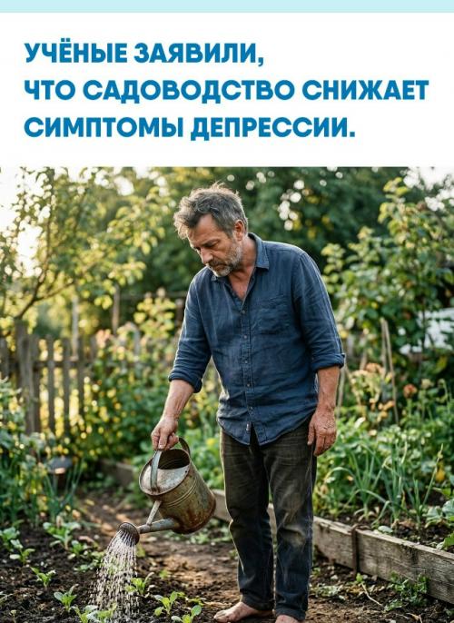 Работа с растениями переключает внимание и уменьшает поток навязчивых мыслей: уход за побегами и прополка занимают мозг конкретной задачей.  