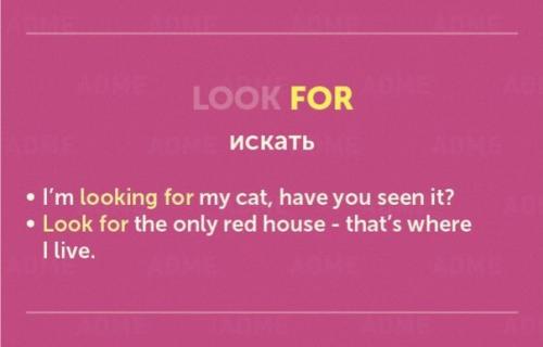 Английский язык. Мы учим разговорные выражения с глаголом Look. 01