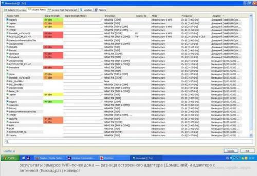 Мы ловим все Wifi точки в радиусе 400 метров. 06
