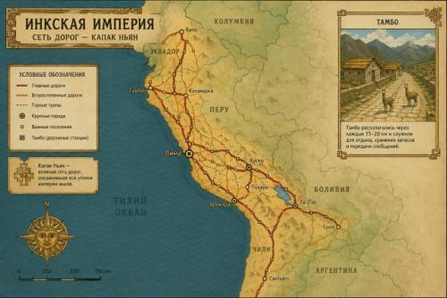 У инков не было привычной письменности: ни алфавита, ни книг, ни законов на бумаге. 01