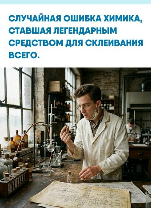 В 1942 году американский химик Гарри кувер работал над прозрачным пластиком для прицелов бомбардировщиков, но эксперимент обернулся провалом.  
