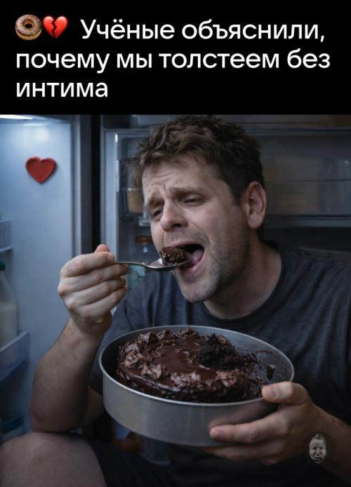 Учёные утверждают, что отсутствие секса может приводить к ожирению.  