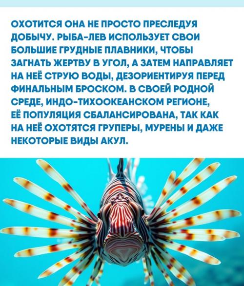 Экзотическая внешность рыбы - Льва скрывает сложную экологическую историю, полную парадоксов. 01