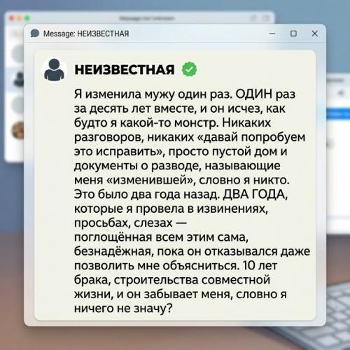Девушка рассказала, что за десять лет брака изменила мужу всего один раз. 01