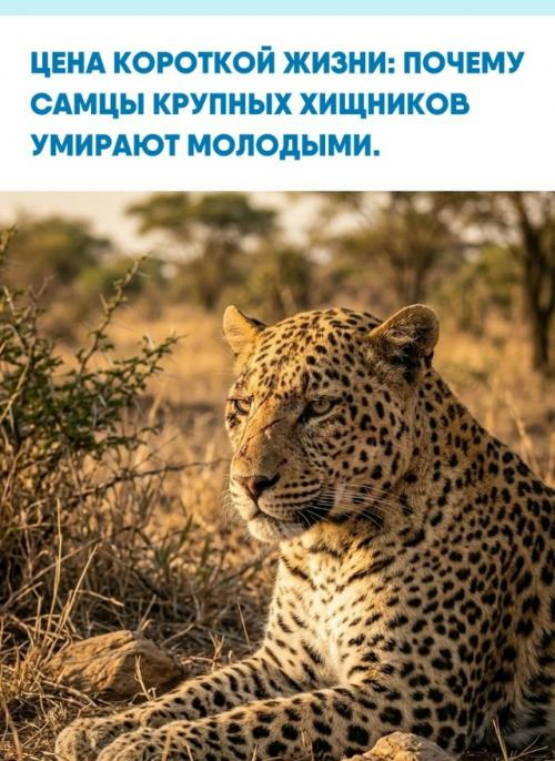 Судьба самцов крупных хищников сурова, и их короткий век написан самой природой.  