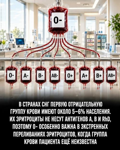 Почему O - незаменима, а AB принимает эритроциты всех групп. 02