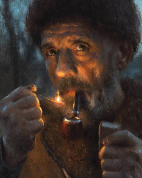 Картина Зимние Сумерки, 2019. 03