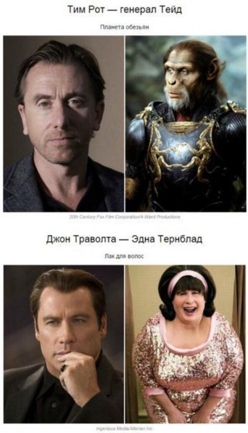 20 известных актеров, которых грим изменил до неузнаваемости. 08