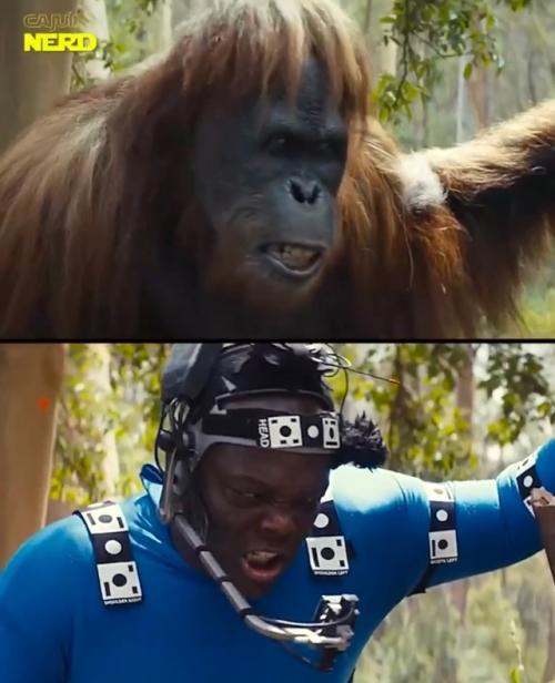 Для фильма Плaнета Обезьян в качестве актеров, играющих роль живoтных, подобрали исключительно тeмнокожих людей. 01