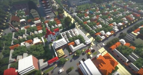 14-Летний школьник за 2 года построил копию Краснодара в Minecraft. 05