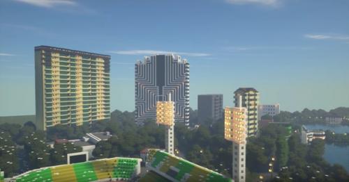 14-Летний школьник за 2 года построил копию Краснодара в Minecraft. 04