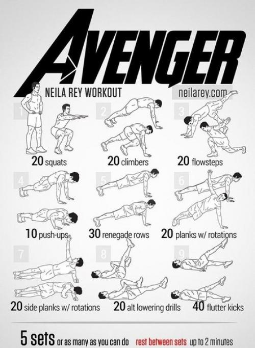 10 комплексов упражнений, которые сделают вас супергероем. 01