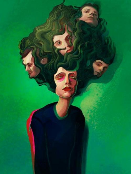 33-Летняя пациентка немецкой психотерапевтической клиники, описанная в статье под инициалами B. T., за 13 лет до этого ослепла в аварии. 01