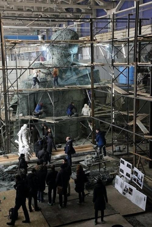 Под Ржевом продолжается создание мемориального комплекса советскому солдату. 02