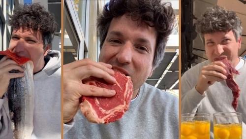 Американец, решивший провести эксперимент и питаться исключительно сырым мясом, уже 80 дней не готовит себе еду. 02