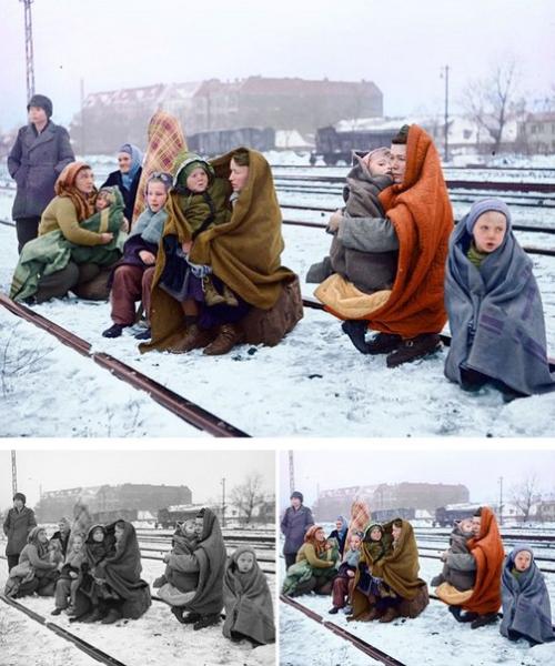 Редкие исторические фотографии, восстановленные в цвете. 06