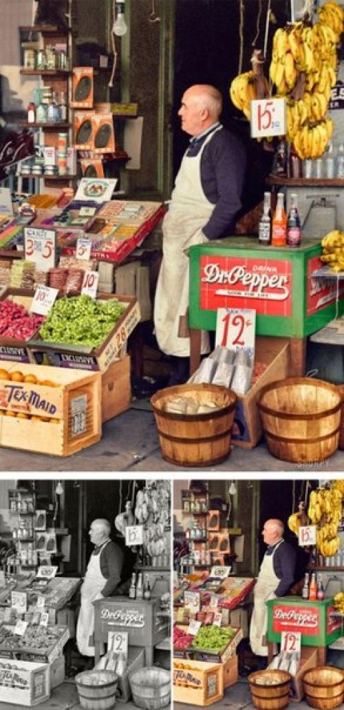 Редкие исторические фотографии, восстановленные в цвете. 08