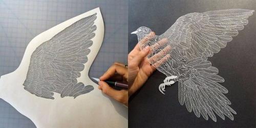 Американская художница Maude White, воплощает истории в удивительных воздушных шедеврах из тонкой - тонкой бумаги. 04