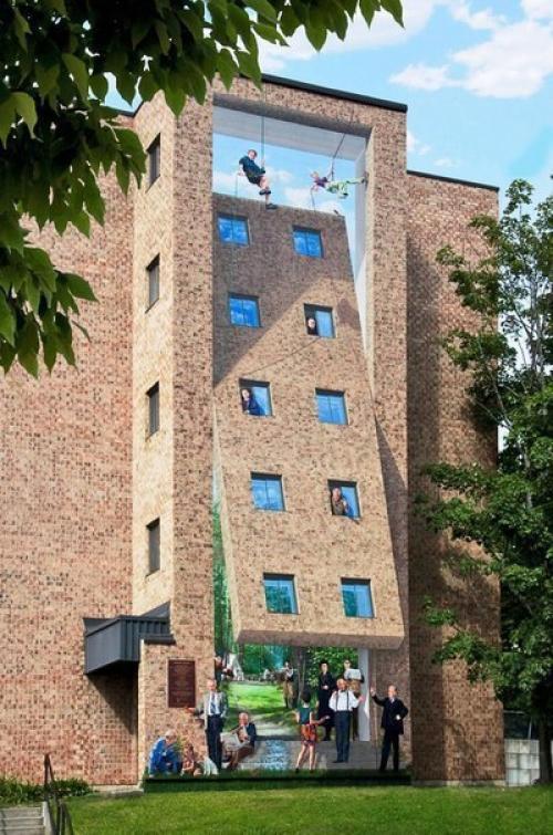 Эти 10 шедевров стрит - арта невозможно отличить от реальности. 06