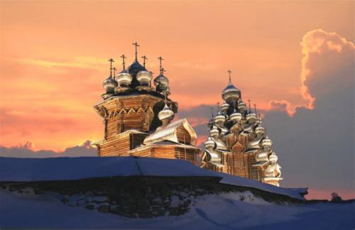 Музей - заповедник Кижи, онежское озеро, республика Карелия, Россия. 01