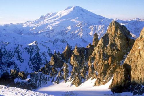 Гора Эльбрус, республика Кабардино-балкария, Россия.