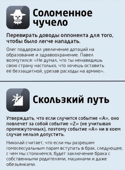 Логические ошибки - следствие слабых аргументов. 02