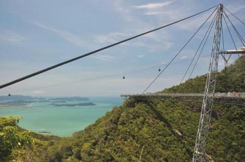 Подвесной мост Langkawi Sky Bridge в Малайзии.