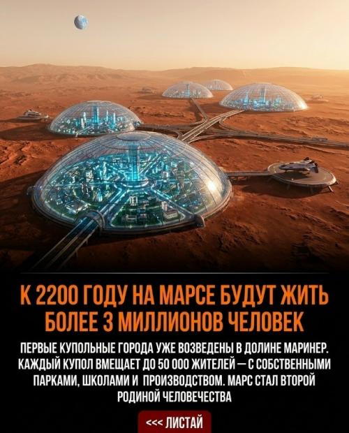 В 2200 году марс уже перестал быть мёртвой красной пустыней. 01