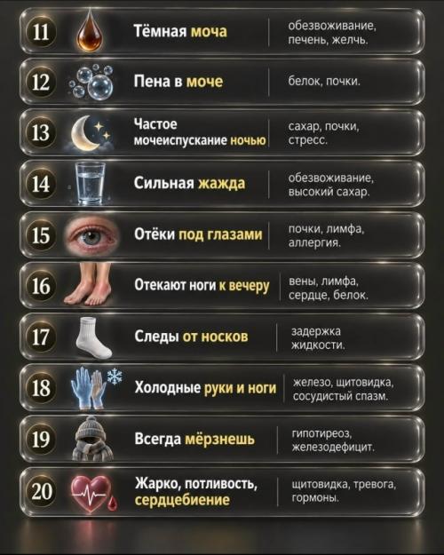 Сигналы вашего тела. 01