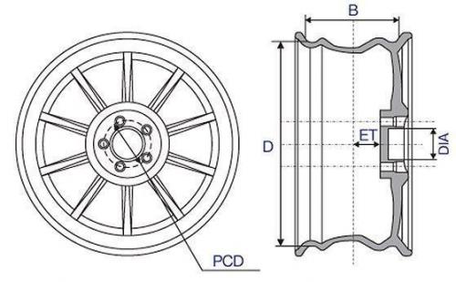 Колесные диски.  Колесные диски делятся на две большие группы: стальные и сделанные из легких сплавов.