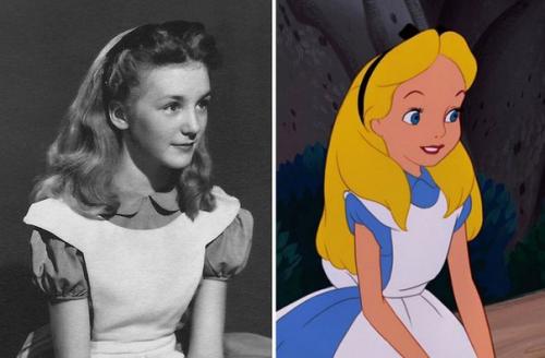 Старинные фотографии показывают, как диснеевские аниматоры рисовали Алису в Стране Чудес. 02