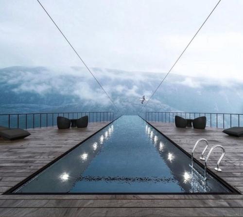 Архитекторы из Стамбула концепт отеля на краю утёса создали. 01