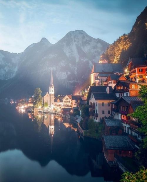 Шиkарный вид.   Гельштат, Австрия. 03