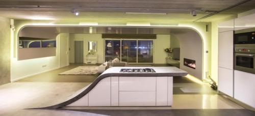 Неофутуристический интерьер пентхауса на Мальте. 02