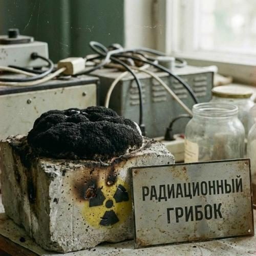 Cladosporium Sphaerospermum способен расти под воздействием радиации благодаря содержащемуся в нём меланину. 01