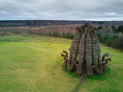 Арт - парк Никола - Ленивец с высоты птичьего полета.