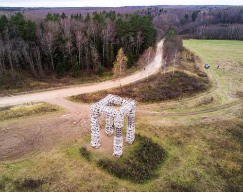 Арт - парк Никола - Ленивец с высоты птичьего полета. 01