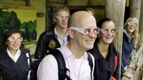 В зоопарке Роттердама посетителей заставляют надевать вот такие очки. 02