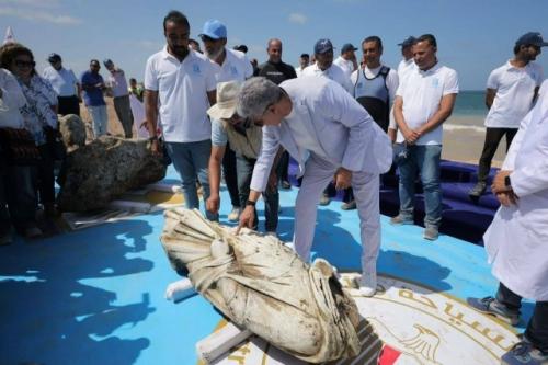 Артефакты нашли в районе залива Абу - Кир, где находятся остатки древнего гераклиона. 02