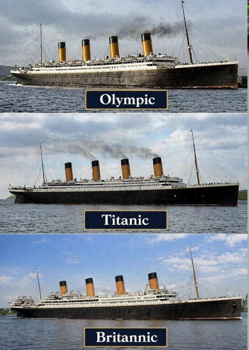 Везучая неудачница.
Было три лайнера - близнеца: 