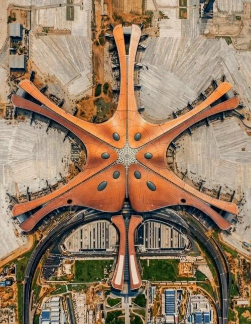 Это международный аэропорт Пекин Дасин (PKX), открытый в 2019 году. 

