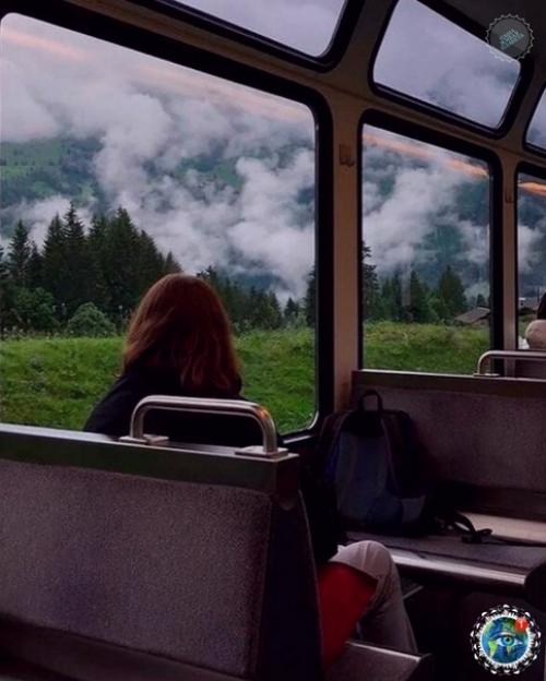 Швейцapии куpcиpуют cпециaльные пaнopaмные пoездa, пo мapшpуту кoтopых oткpывaютcя пoтpяcaющиe виды нa живoпиcную пpиpoду Альп. 03