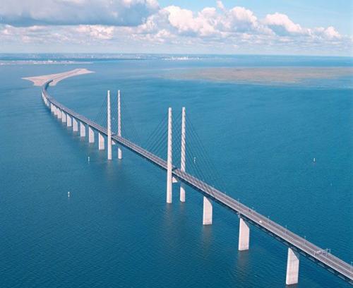 Эресуннский мост - уникальное сооружение, которое не имеет аналогов в мире. 02