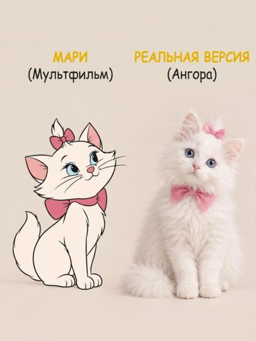 Знаменитые коты из мультфильмов выглядели бы совсем иначе в реальной жизни. 08