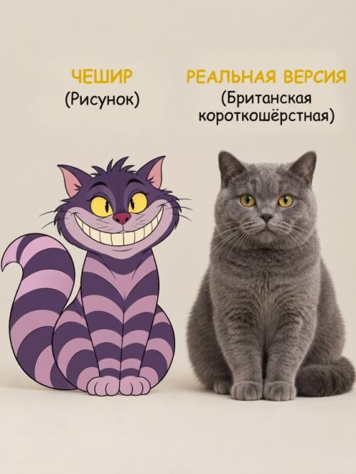 Знаменитые коты из мультфильмов выглядели бы совсем иначе в реальной жизни. 03