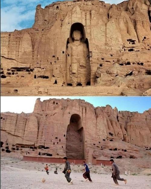 Почти 1500 лет великий будда бамиана стоял, высеченный прямо в скале в центральном Афганистане. 02