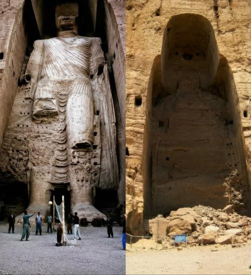 Почти 1500 лет великий будда бамиана стоял, высеченный прямо в скале в центральном Афганистане. 

