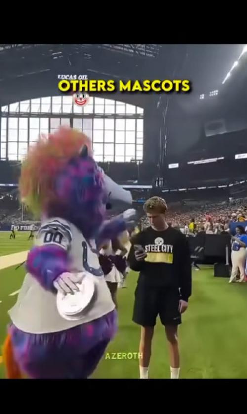 Талисманы команд часто становятся любимцами благодаря своим забавным и иногда неожиданных выходкам. 01