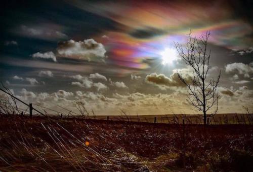 Удивительные перламутровые облака в небе над Великобританией. 02